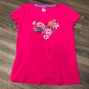 GAP Kids Embroidered Floral Heart Tee